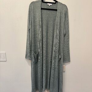 Brand New LuLaRoe Size XL Green Sarah Cardigan